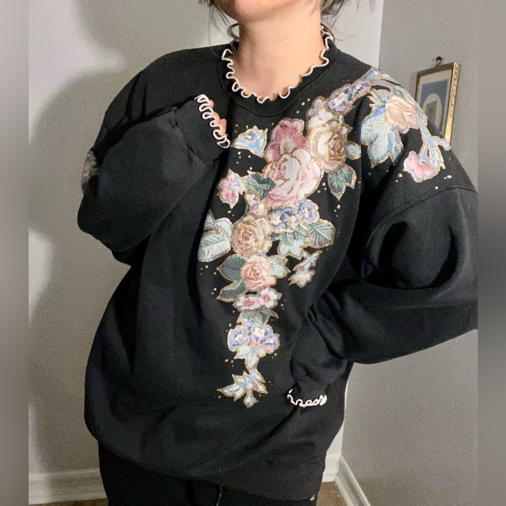 Oversized Hand Painted Pullover